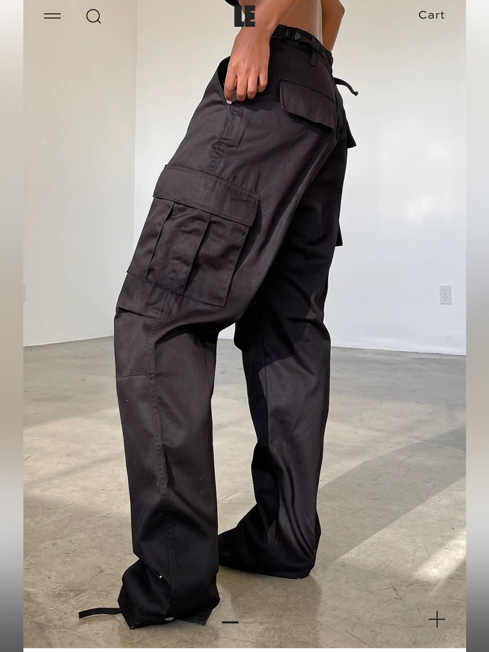 CARGO PANT - BLACK S/M